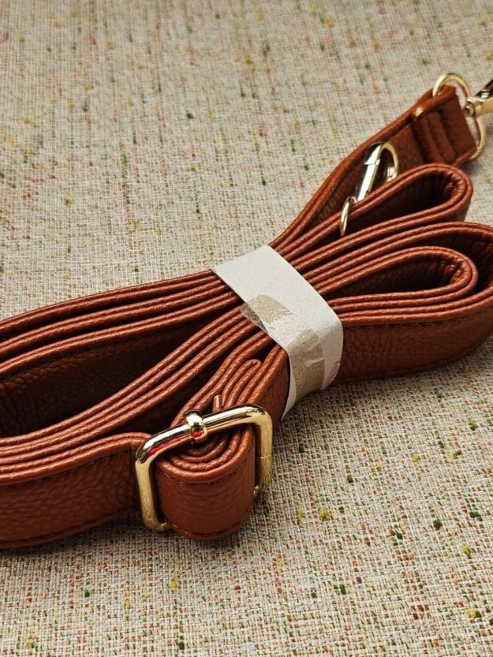 Replacement Strap for Shoulder Bag Hand Bag Brown Faux Leather Strap Adjustable - Picture 8 of 10